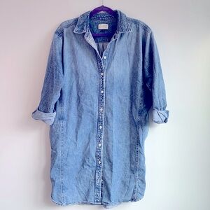 Long Relaxed Jean Jacket